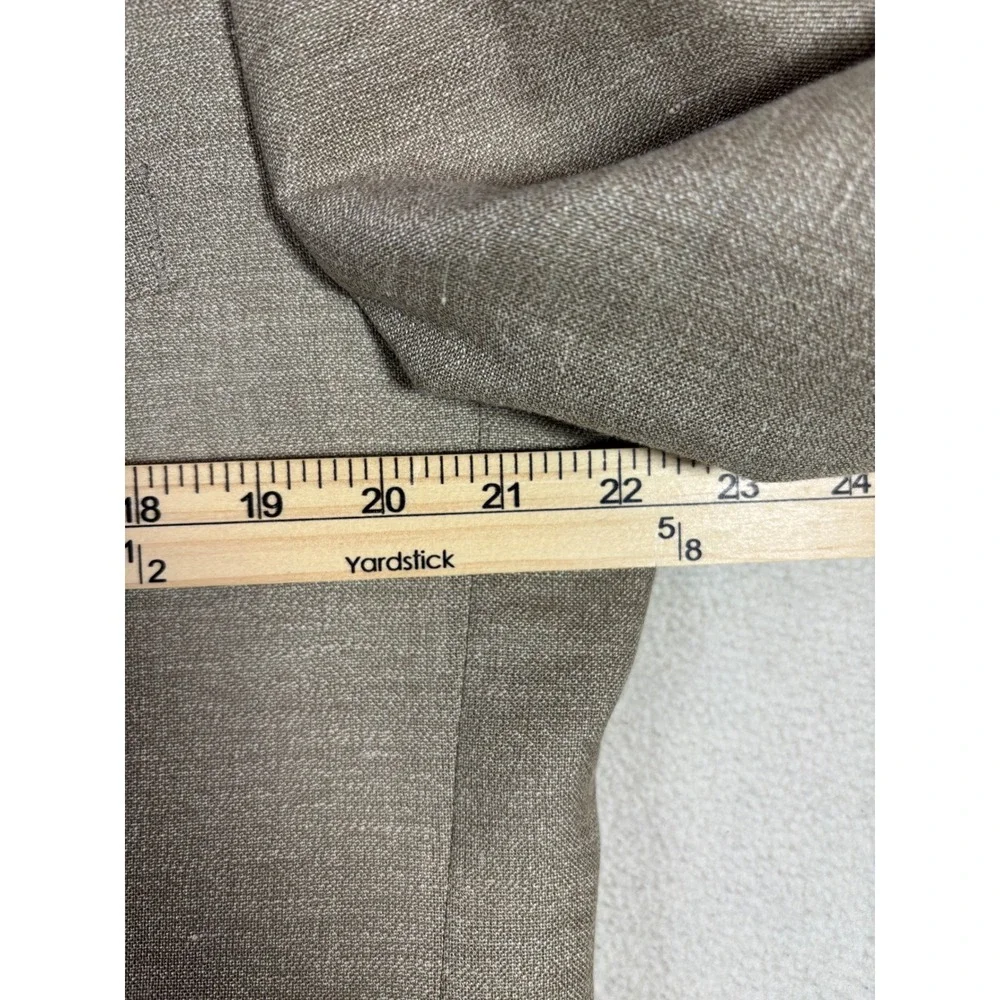 Jos. A. Bank‎ Mens Taupe Linen Wool Blend 2-Button Sport Coat Blazer 42 LG